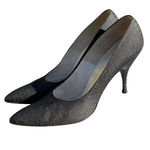 Vintage DeLiso Debs Designed By Palter Deliso Black Stilettos